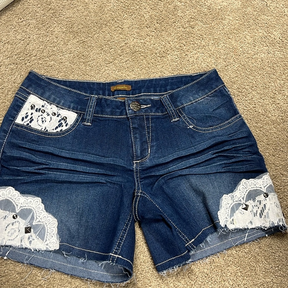 Denim shorts